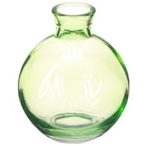 Article Vases en verre Mini vases bombés Vert Ø7,5cm H9cm 6pcs