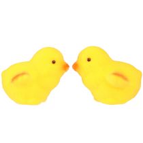 Article Petits poussins de Pâques jaune orange floqués H4,5cm 18 pcs