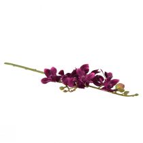 Article Petite orchidée Phalaenopsis fleur artificielle violet foncé 30cm