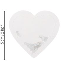 Article Cœurs en confettis 5 cm, 24 pièces