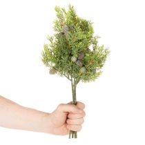 Article Branche de Conifère Artificielle avec Pommes de Pin 39 cm 4 Pièces