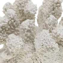 Décoration maritime corail blanc polyrésine artificielle petit 13.5x12 cm