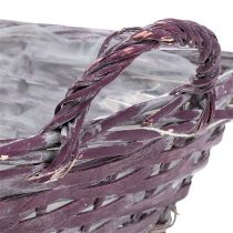 Panier carré 29cm x 23cm H10cm Violet