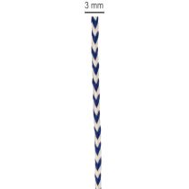 Article Ruban/cordon rayé pour cadeaux, idéal pour la décoration créative, 3 mm d'épaisseur, 20 m de long.
