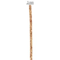 Article Cordelette décorative scintillante en plastique sur rouleau 3 mm x 20 m or