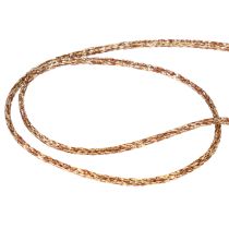 Article Cordelette décorative scintillante en plastique sur rouleau 3 mm x 20 m or