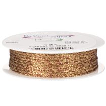 Article Cordelette décorative scintillante en plastique sur rouleau 3 mm x 20 m or