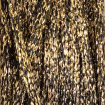 Article Corde brillante en polyester noir et or 3 mm x 20 m pour décoration et emballage cadeau