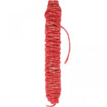Cordon feutre cordon vintage pour travaux manuels rouge 30m