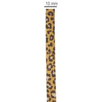 Article Kräuselband en Coton Motif Léopard 10mm x 100m