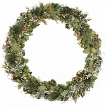 Article Couronne de Noël couronne sèche chêne carte chardon Ø45cm