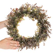 Article Krantz décoratif en eucalyptus artificiel rond 45 cm pour automne