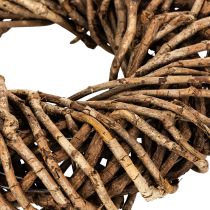 Article Couronne en rotin rond en branches naturelles 35 cm