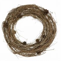Couronne de brindilles orme couronne naturelle déco couronne nature Ø45cm