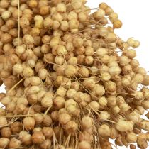 Article Couronne décorative en lin séché Ø28 cm pour décoration naturelle