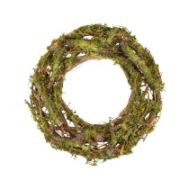 Couronne couronne naturelle couronne en bois branches mousse paillettes Ø28cm