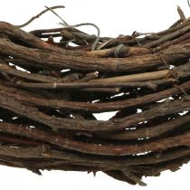 Couronne de vigne Ø35cm couronne décorative naturelle marron