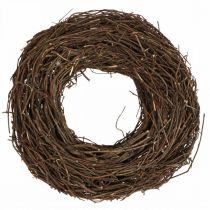 Article Couronne de Vigne Ø45cm Marron Couronne naturelle à décorer