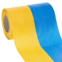 Article Ruban décoratif moiré bleu et jaune 150 mm – Décoration et loisirs créatifs