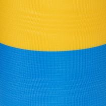 Article Rubans moirés pour couronnes de 150 mm, bleus et jaunes - rubans de deuil et décoratifs haut de gamme, pour les célébrations, rubans pour nœuds