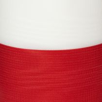 Article Ruban décoratif moiré blanc et rouge 125 mm x 25 m en acétate