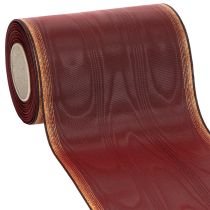 Article Ruban couronne Moiré 150mm Décoration ruban taffetas Bordeaux