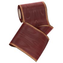 Article Ruban couronne Moiré 150mm Décoration ruban taffetas Bordeaux