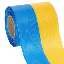 Article Ruban Moiré Bleu et Jaune 100 mm, Décoration et Créativité