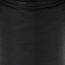 Article Ruban noir pour couronne 100 mm x 25 m - ruban de deuil, ruban pour nœud, ruban décoratif, fournitures pour fleuristes
