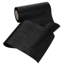 Article Ruban noir pour couronne, 200 mm x 25 m, résistant aux intempéries et imprimable, idéal pour les compositions florales funéraires.