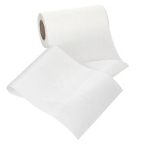 Article Ruban blanc pour compositions florales et couronnes, 175 mm x 25 m, 100 % acétate