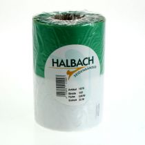 Article Ruban moiré vert et blanc 150 mm, ruban décoratif, ruban à nœud, qualité taffetas 25 m