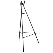 Article Porte-couronne sur pied avec crochet chevalet en métal noir H56cm