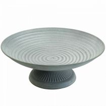 Bol déco avec pied bol en métal vintage H10,5cm Ø26cm