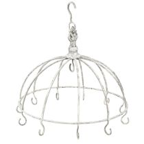 Article Couronne de cuisine Patère de cuisine Métal Blanc Shabby Chic Ø31,5cm
