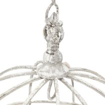 Article Couronne de cuisine Patère de cuisine Métal Blanc Shabby Chic Ø31,5cm