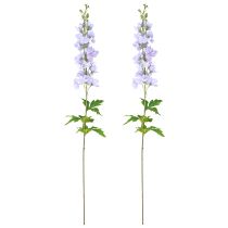 Article Fleurs artificielles Delphinium violet clair sur tige 90 cm 2 pièces