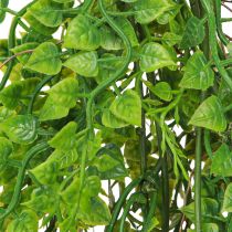 Article Plante artificielle de pois en jute à suspendre verte H80cm