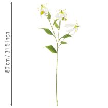 Article Kunststoff Gloriosa artificielle blanche et jaune 80 cm set de 3