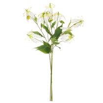 Article Kunststoff Gloriosa artificielle blanche et jaune 80 cm set de 3