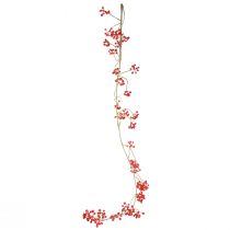 Article Plantes suspendues artificielles branche de baies rouge vert H150cm