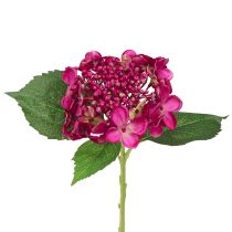 Article Hortensias Artificiels Branche Rose Feuilles de Fleurs 43cm 2pcs