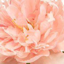 Article Pivoines Artificielles Paeonia Rose Saumon L60cm 2pcs