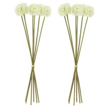 Article Pissenlit artificiel fleurs artificielles blanc 48cm 12pcs