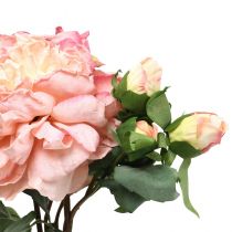 Roses artificielles fleur et bourgeons fleur artificielle rose 57cm