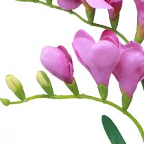 Article Fleurs de jardin artificielles freesia violet 58cm