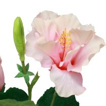 Article Fleurs artificielles Hibiscus rose 62cm