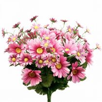 Marguerites artificielles bouquet de fleurs artificielles rose 44cm