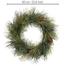 Article Krantz artificiel branchages de pin et pommes de pin 60 cm vert