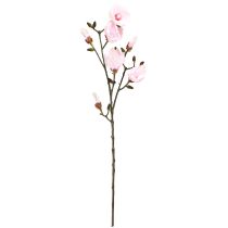 Article Branche de Magnolia Artificielle Fleurs Roses Ø8cm L100cm